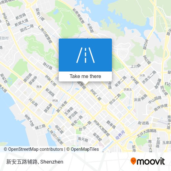 新安五路辅路 map