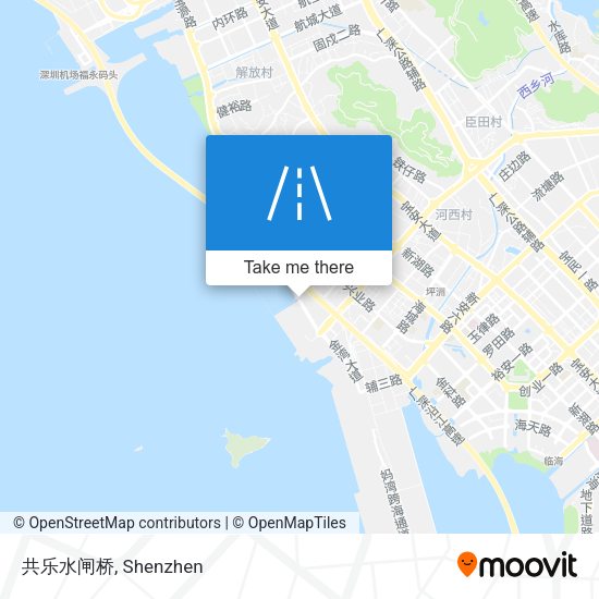 共乐水闸桥 map
