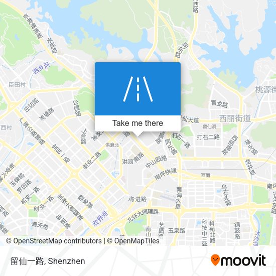 留仙一路 map
