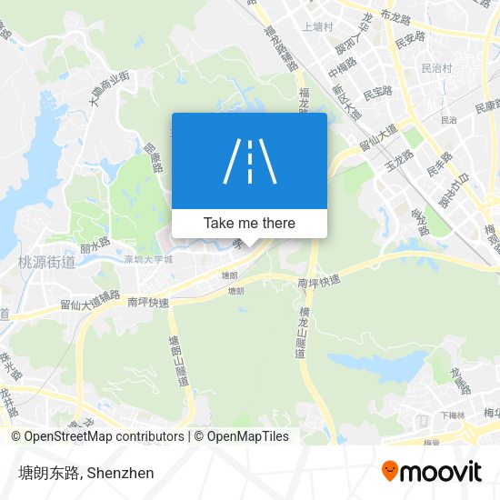 塘朗东路 map