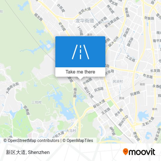 新区大道 map