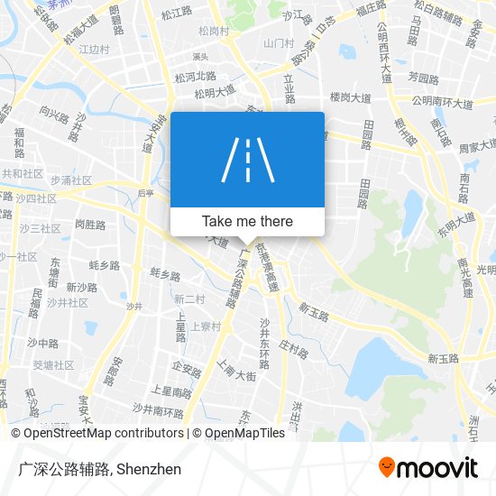 广深公路辅路 map