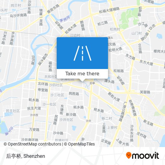 后亭桥 map