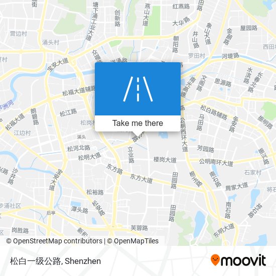 松白一级公路 map