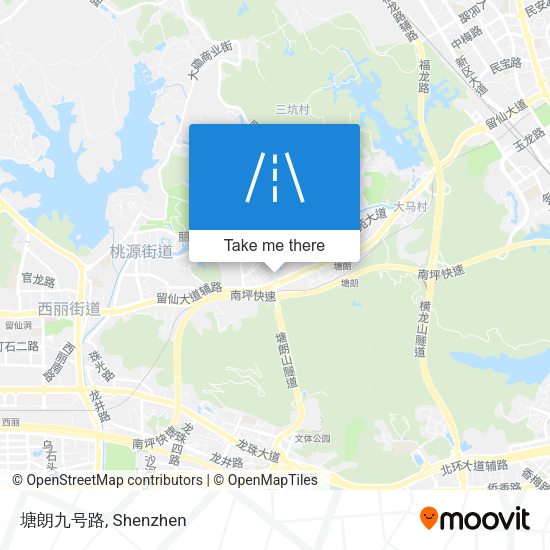 塘朗九号路 map