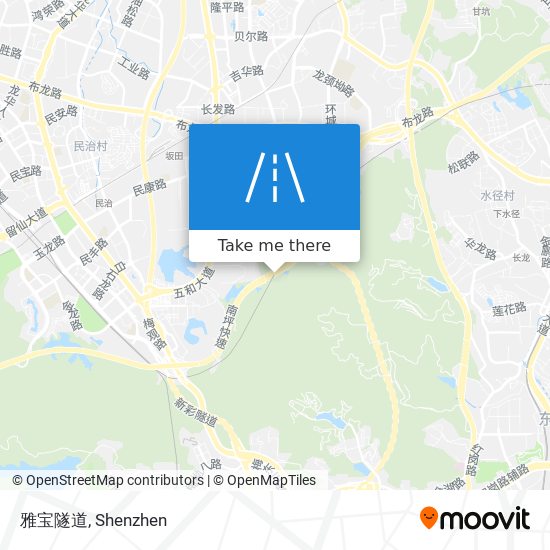 雅宝隧道 map