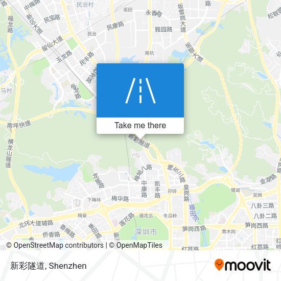 新彩隧道 map