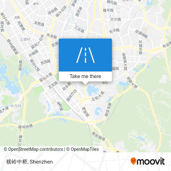 横岭中桥 map