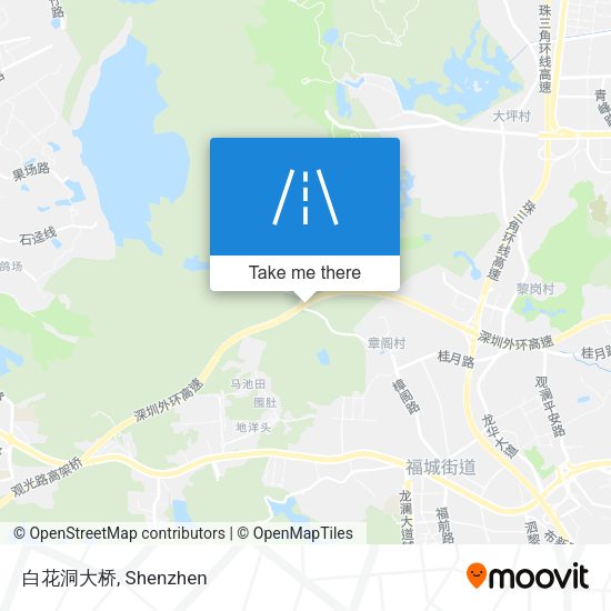 白花洞大桥 map