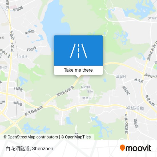 白花洞隧道 map