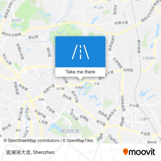 观澜湖大道 map