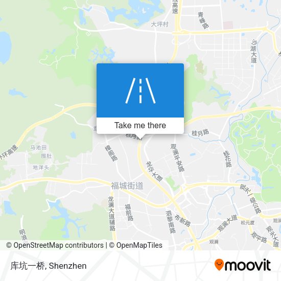 库坑一桥 map