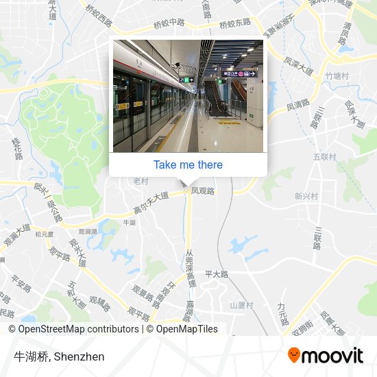 牛湖桥 map