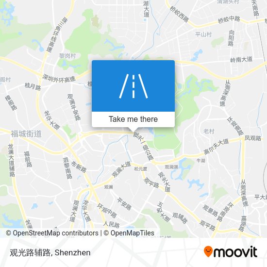 观光路辅路 map