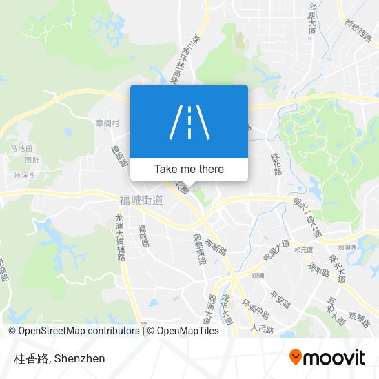 桂香路 map