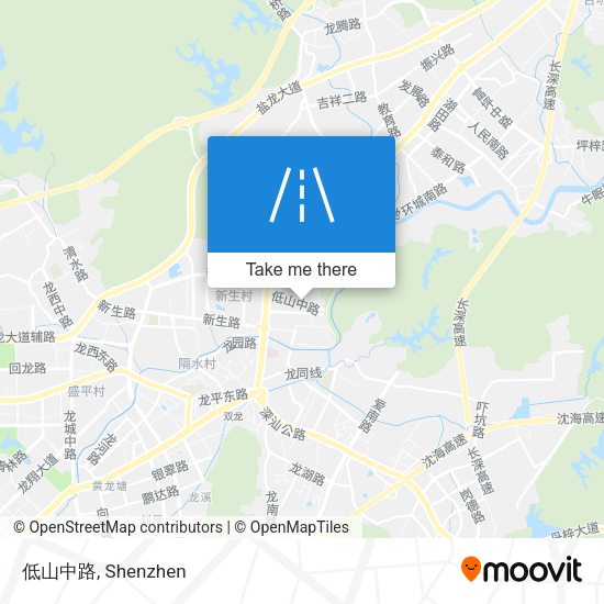 低山中路 map
