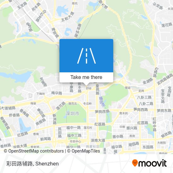 彩田路辅路 map