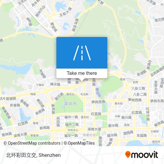 北环彩田立交 map