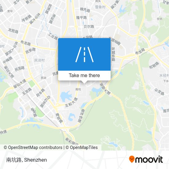 南坑路 map