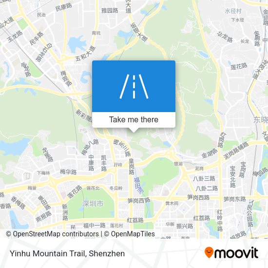 Yinhu Mountain Trail map