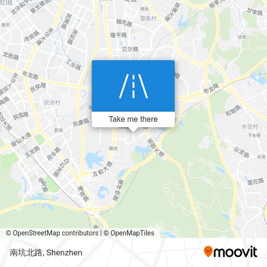 南坑北路 map