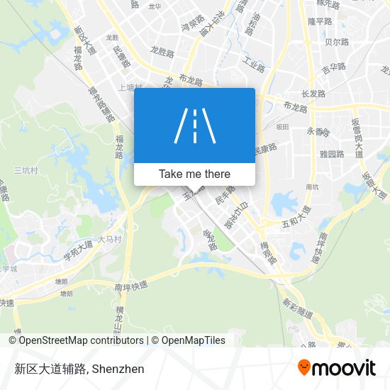 新区大道辅路 map