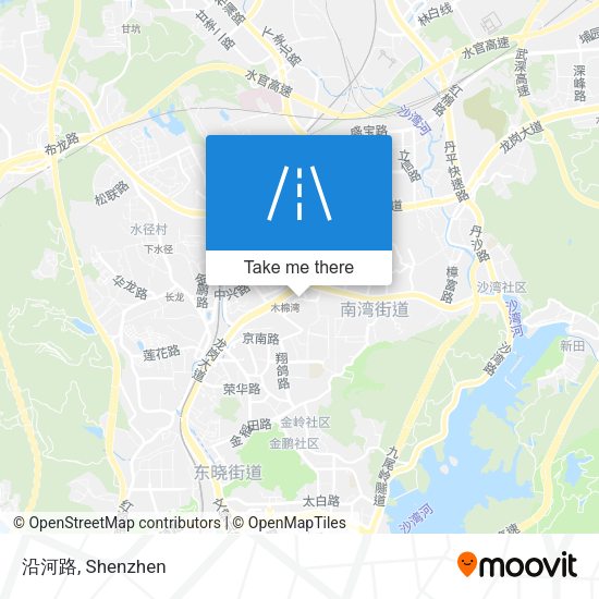沿河路 map