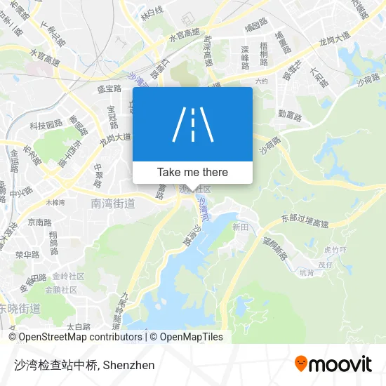 沙湾检查站中桥 map