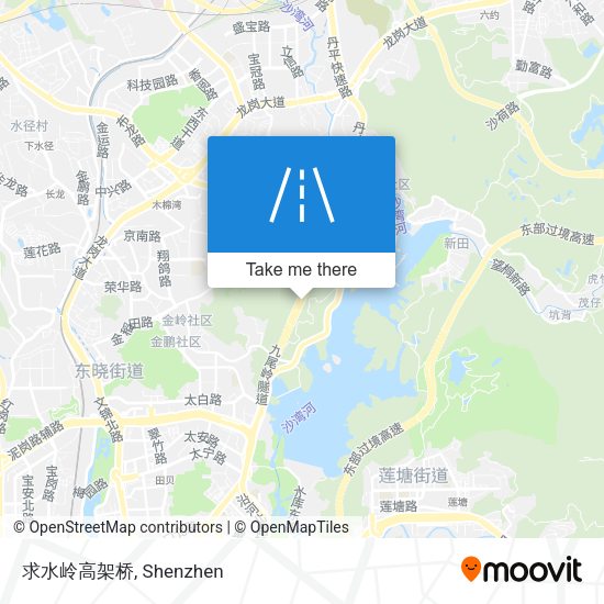 求水岭高架桥 map