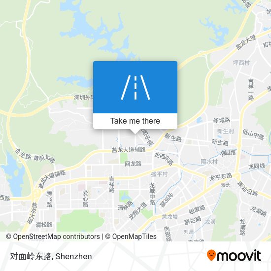 对面岭东路 map
