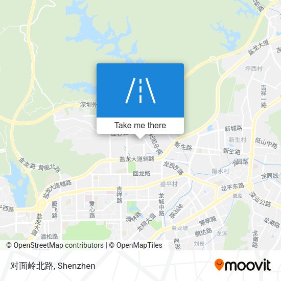 对面岭北路 map