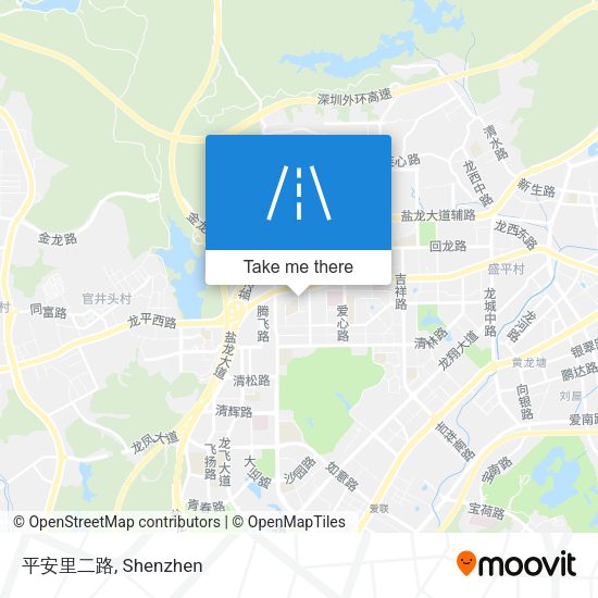 平安里二路 map