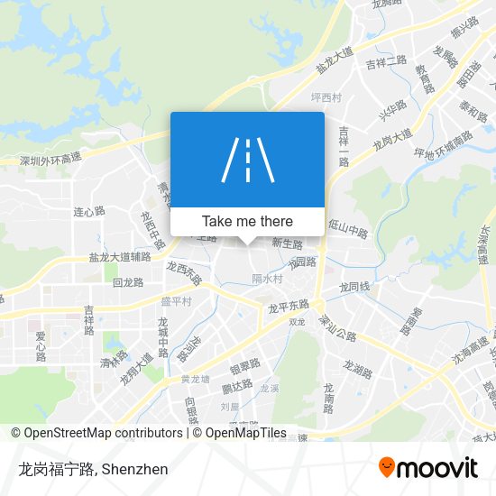 龙岗福宁路 map