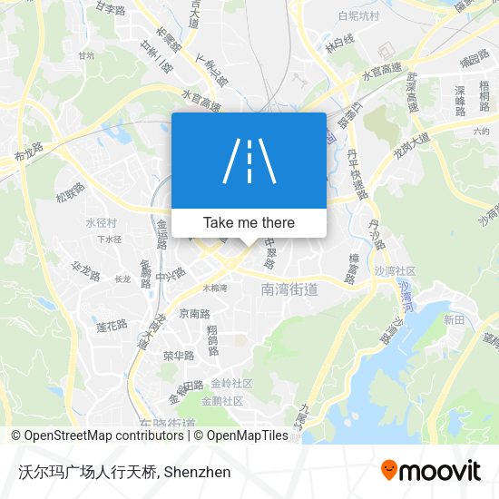 沃尔玛广场人行天桥 map