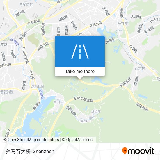 落马石大桥 map