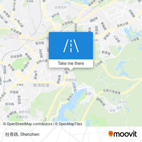 桂香路 map