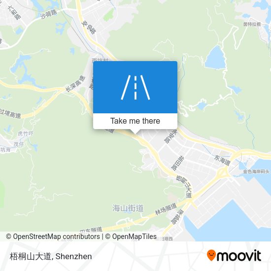 梧桐山大道 map