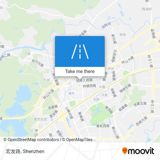 宏发路 map