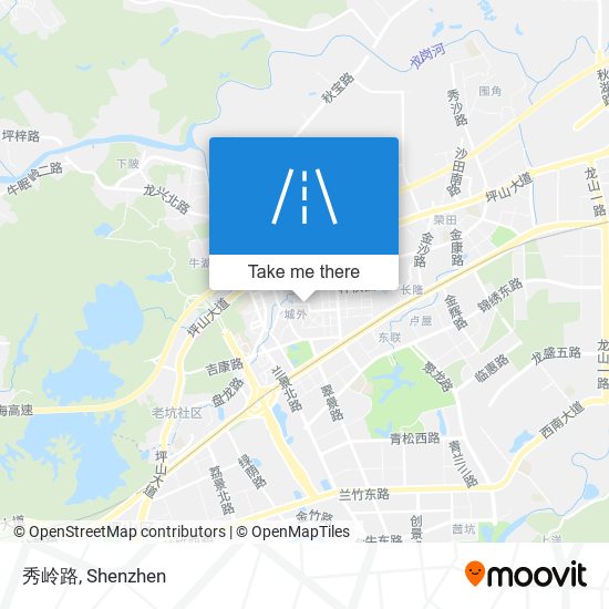 秀岭路 map