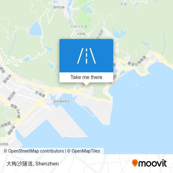 大梅沙隧道 map