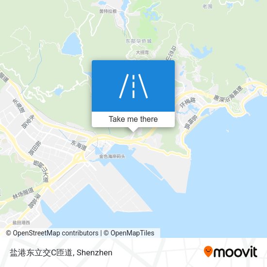 盐港东立交C匝道 map