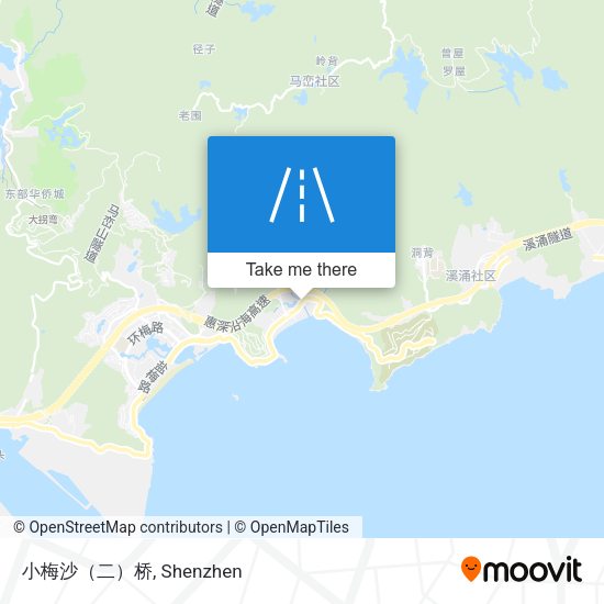 小梅沙（二）桥 map