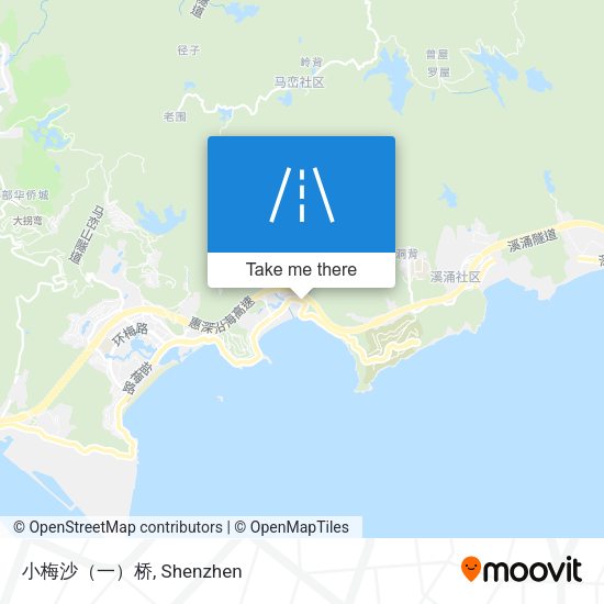 小梅沙（一）桥 map