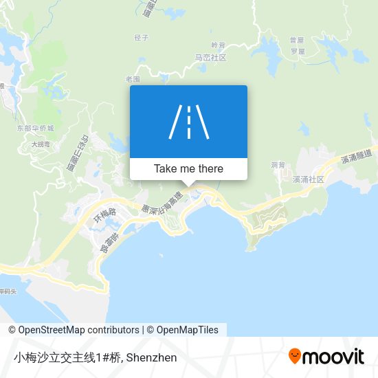 小梅沙立交主线1#桥 map