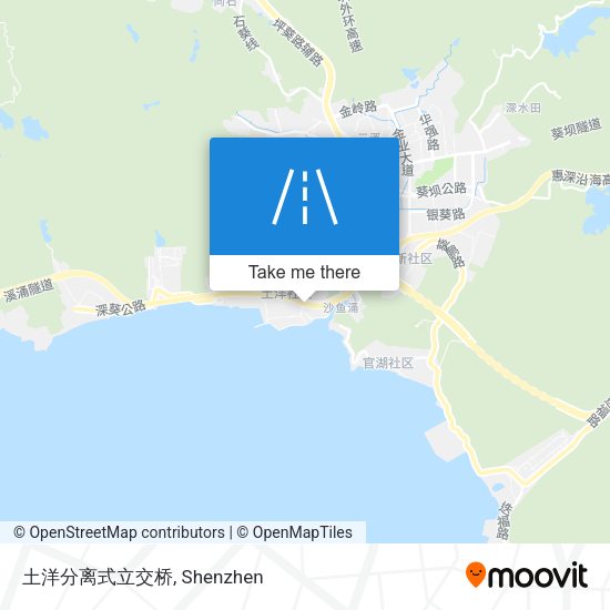 土洋分离式立交桥 map