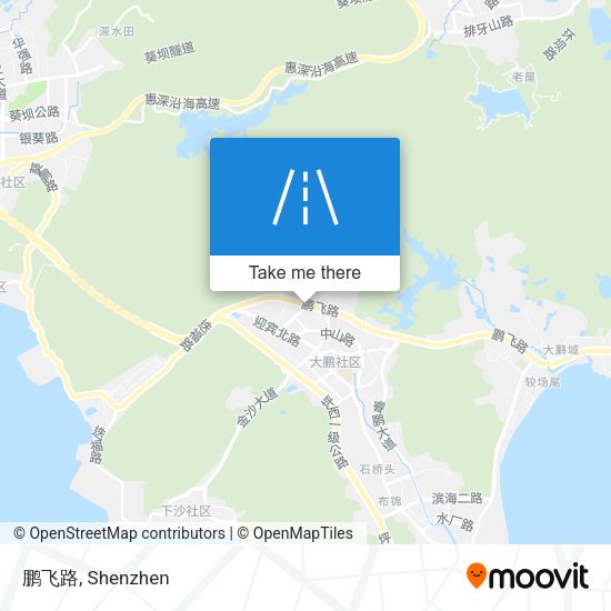 鹏飞路 map