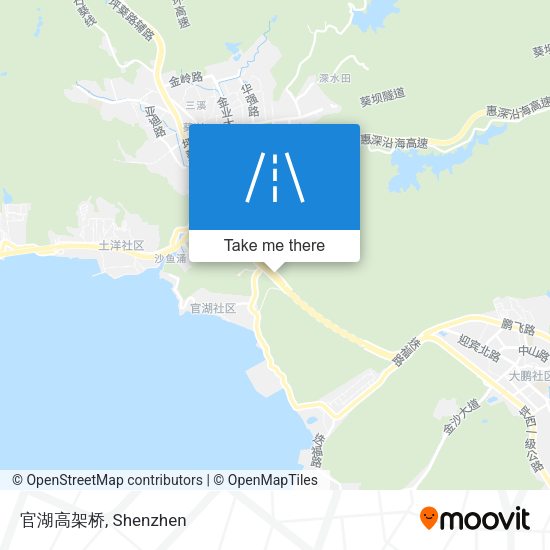 官湖高架桥 map