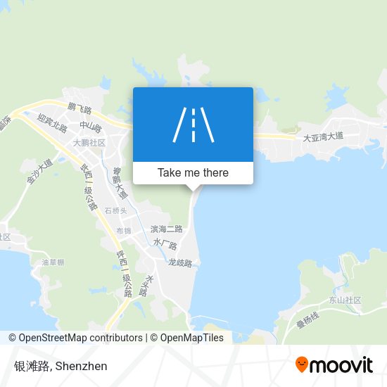 银滩路 map
