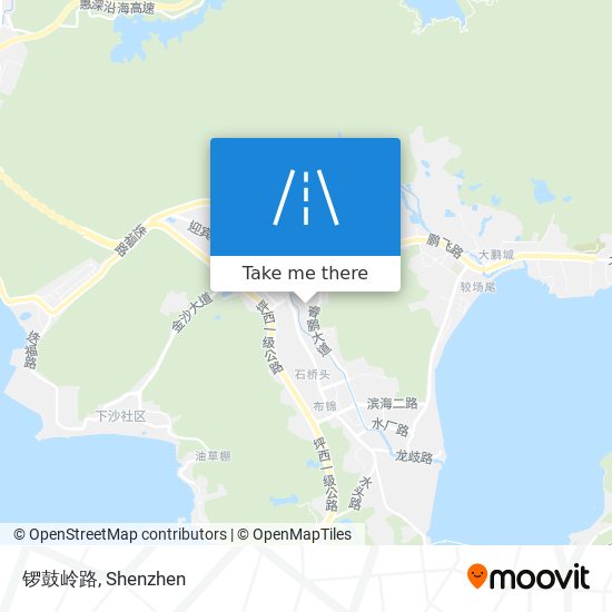 锣鼓岭路 map