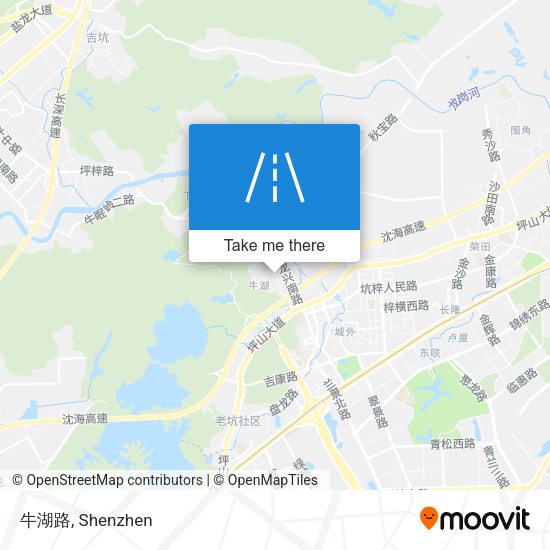 牛湖路 map
